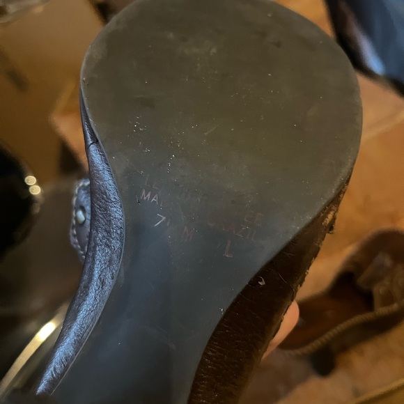 MIA Y2K Dark Brown Leather Heels - Picture 5 of 5